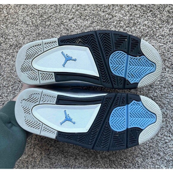 Nike Air Jordan 4 Retro University Blue Size 4.5 Youth (Size 6 Women's) - Picture 5 of 8